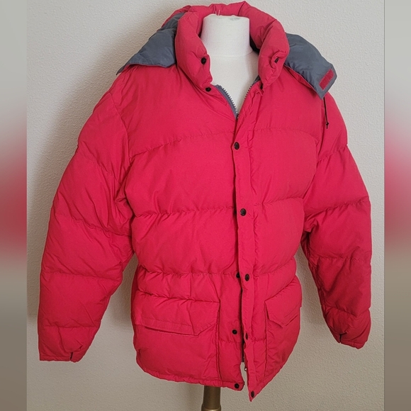 WOMEN'S THE NORTH FACE DOWN RED DOWN COAT   sz - large - Picture 1 of 7
